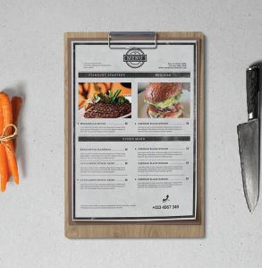 Menu Card Printing Service