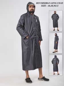 Mens Plain Reversible Long Coat