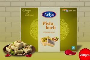 Arlys Pista Barfi Sweets 200 Gm