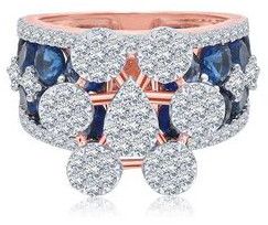 Women Fashionable Diamond Cocktail Ring