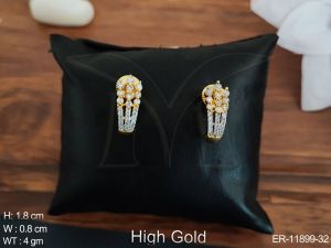 ER-11899-32 American Diamond Earrings