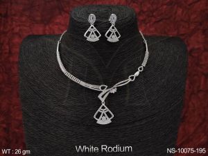 NS-10075-195 American Diamond Necklace Set