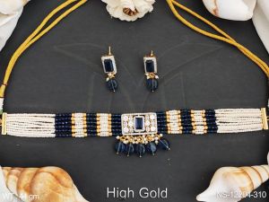NS-12204-310 American Diamond Necklace Set