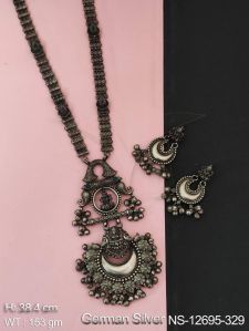 NS-12695-329 German Silver Necklace Set