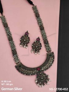 NS-12700-452 German Silver Necklace Set