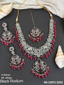 NS-13971-2242 American Diamond Necklace Set
