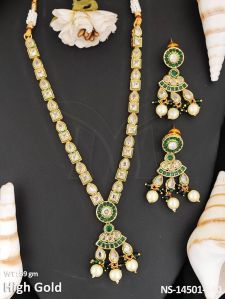 NS-14501-140 Polki Necklace Set