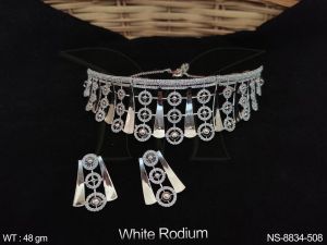 NS-8834-508 American Diamond Necklace Set