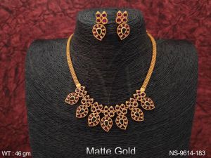 NS-9614-183 Kemp Stone Necklace Set