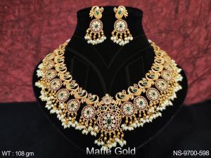 NS-9700-598 Kemp Stone Necklace Set