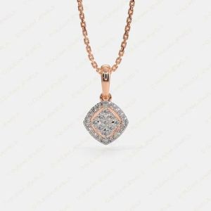 Ladies Party Wear Diamond Pendant