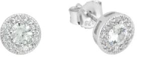 Mens Daily Wear Round Diamond Earrings