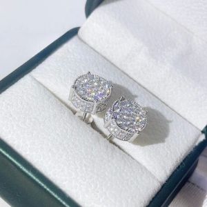 Mens Pave Diamond Earrings