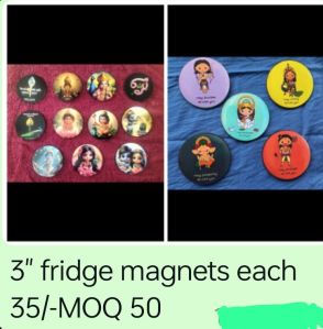Printed Wooden Fridge Magnet