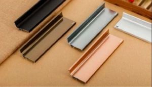 45mm J Type Orange Gold Aluminium Profile Handle -