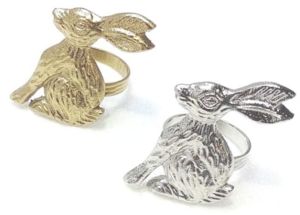 Aluminium Rabbit Napkin Ring