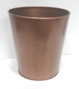 Plain Copper Storage Waste Bin