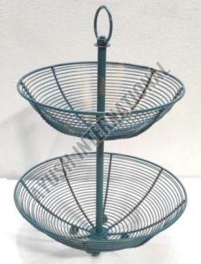 30X30 Cm 2 Tier Iron Wire Basket