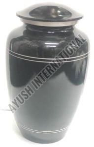 AI/AL.URN/24-25/06 Shine Black Aluminum Urn