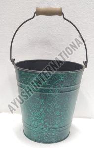 Bucket Type Green Iron Waste Bin