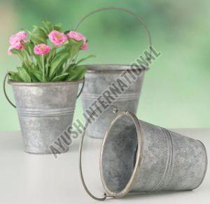 Iron Round Indoor Planter