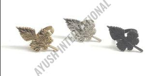 Leaf Design Aluminum Napkin Ring