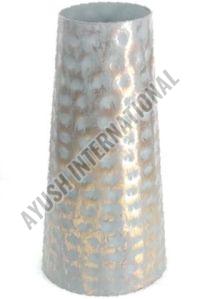 Matte Golden Hammered Flower Vase