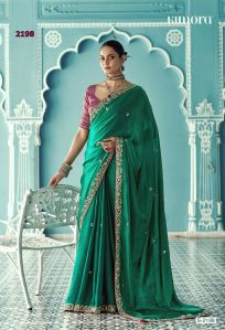 Ladies Premium Glass Tissue Organza Saree