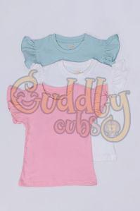 0-5 Year Girls Frill T-shirt