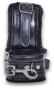 Black Leather Bdsm Bondage Handcuff