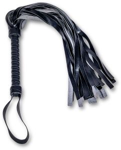 Black Leather Bdsm Flogger