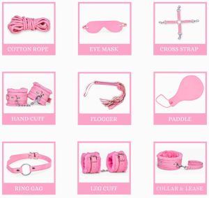 9pcs Bdsm Bondage Restraints Set