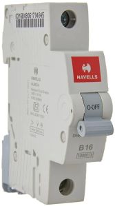 B 16 Havells Single Pole MCB Switch