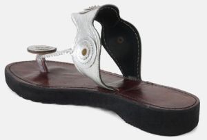 Silver Strap Kolhapuri Chappal