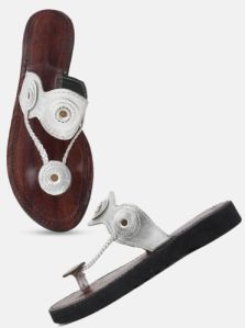 Silver Strap Kolhapuri Chappal