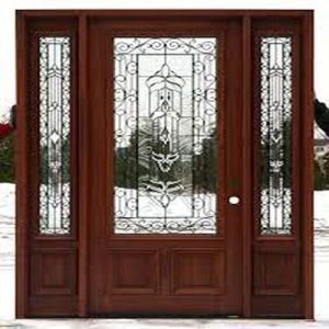Single & Double Leaf Glass Wood Entrance Door
