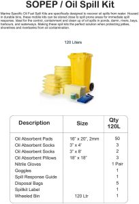 Oil Spill Kit &ndash; Comprehensive Spill Response Solution IMPA 232516 / 232531 / 232532