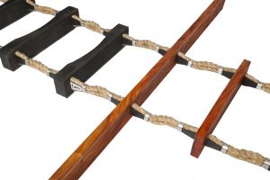 aluminium clamped pilot ladder