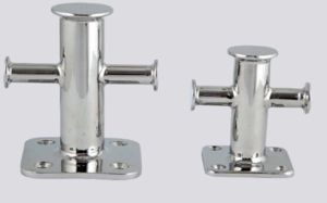 Stainless Steel Cross Bollard (Flat Head) &ndash; IMPA Style Marine Docking Bollard for Boats