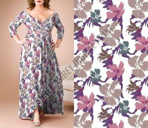Ladies Printed Long Gown