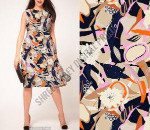 Ladies Printed One Piece Dress
