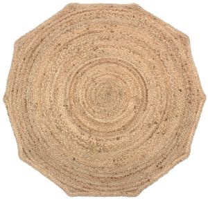 Hand Woven Braided Carpet Rugs Round Traditional Design