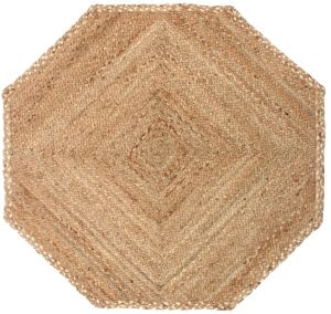 Hand Woven Braided Carpet Rugs Round Traditional Design