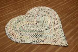 Heart Jute Rug