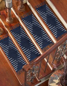 0\' 9 X 2\' 6 Hand Woven Chindi Cotton Stair Tread Rug