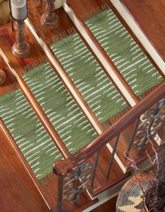 0\' 9 X 2\' 6 Hand Woven Chindi Cotton Stair Tread Rug
