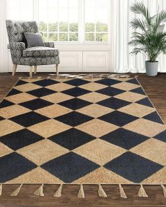 Hand Woven Natural Jute Rug
