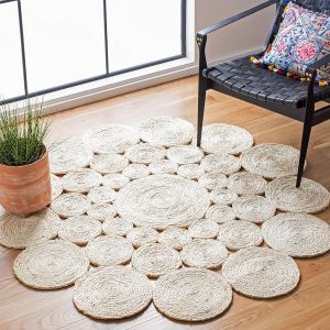 Handmade Boho Farmhouse Jute Carpet