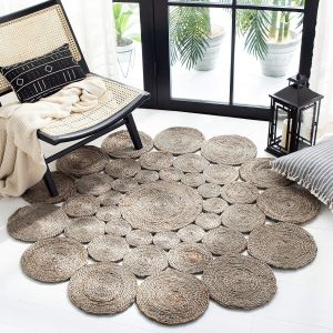 Handmade Boho Farmhouse Jute Carpet