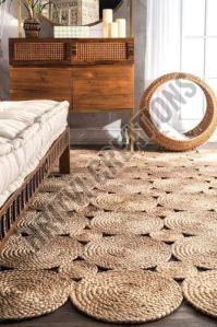 Brown Modern Designer Jute Rug